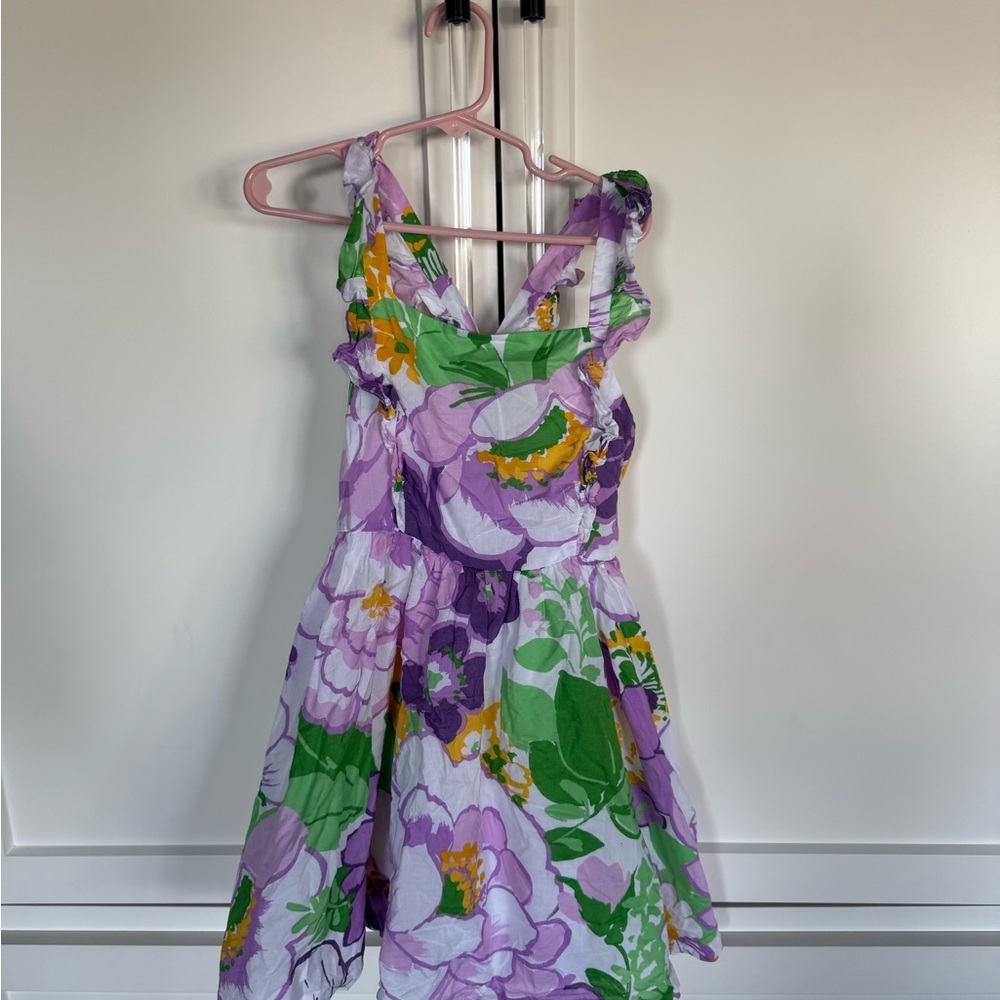 Janie and Jack Purple and Green Floral Dress
